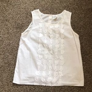 white cotton Mini Boden tank